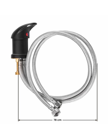 Rubinetto per parrucchiere nero