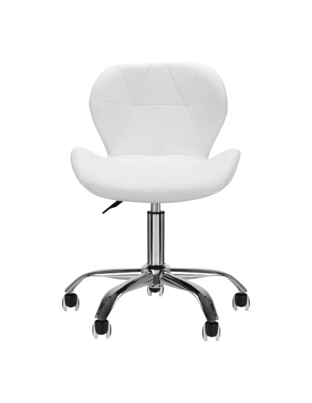 Sgabello cosmetico QS-06 bianco