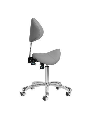 Sgabello cosmetico Giovanni 1004 grigio