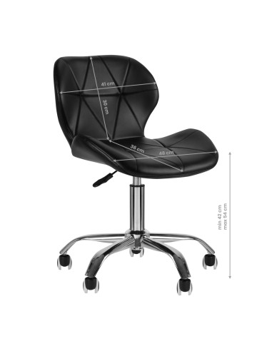 Sgabello cosmetico QS-06 nero