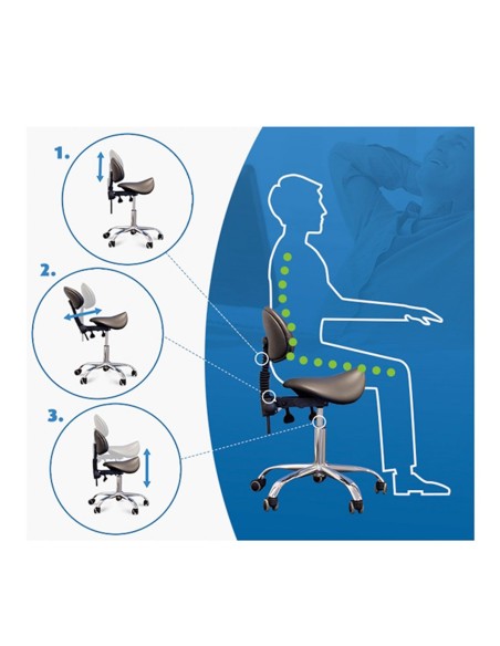 Sgabello cosmetico Giovanni 1004 bianco