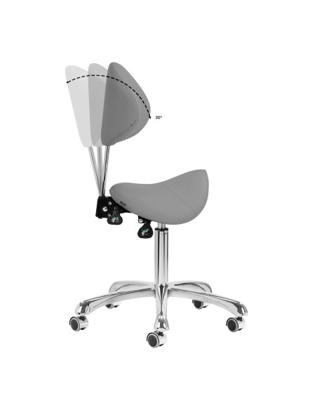 Sgabello cosmetico Giovanni 1004 grigio