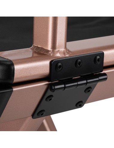 Sedia da trucco Alu oro rosa