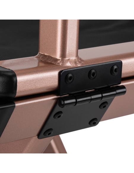 Sedia da trucco Alu oro rosa