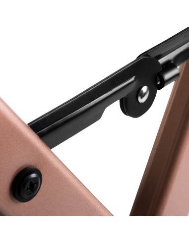 Sedia da trucco Alu oro rosa