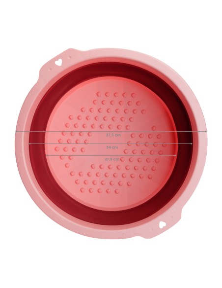 Vaschetta pieghevole per pedicure rosa