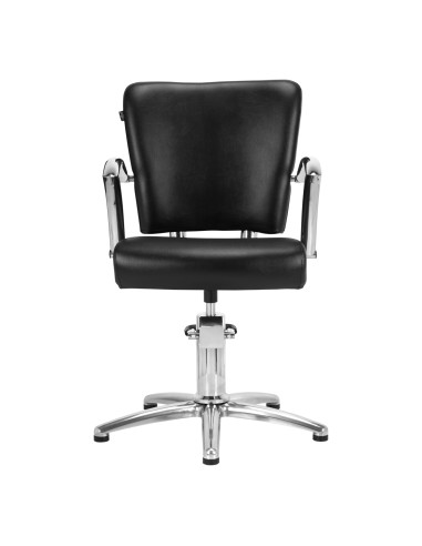 Poltrona da parrucchiere Gabbiano Dallas nero