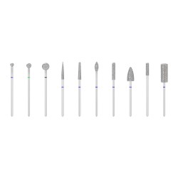 Set di frese diamantate 10 pezzi.