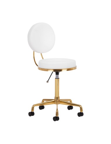 Sgabello cosmetico H5 oro bianco