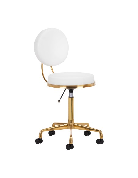 Sgabello cosmetico H5 oro bianco