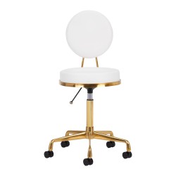 Sgabello cosmetico H5 oro bianco 2