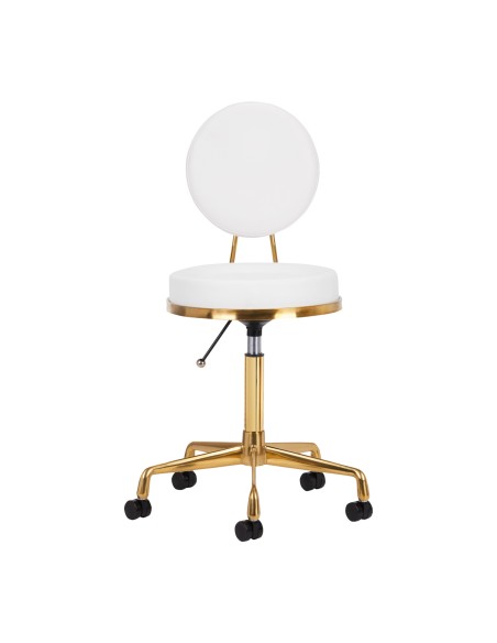 Sgabello cosmetico H5 oro bianco