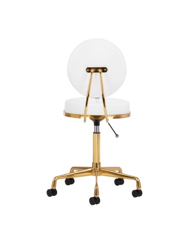 Sgabello cosmetico H5 oro bianco