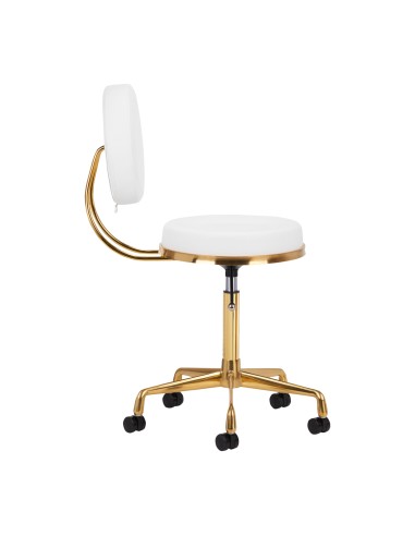 Sgabello cosmetico H5 oro bianco