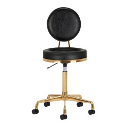 Sgabello cosmetico H5 oro nero 2