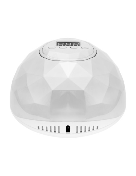 Lampada UV LED bianco/argento perlato lucido da 86W