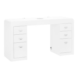 Scrivania cosmetica 314 con assorbitore di cassette bianco