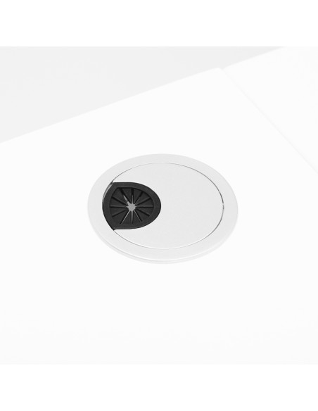 Scrivania cosmetica 314 con assorbitore di cassette bianco