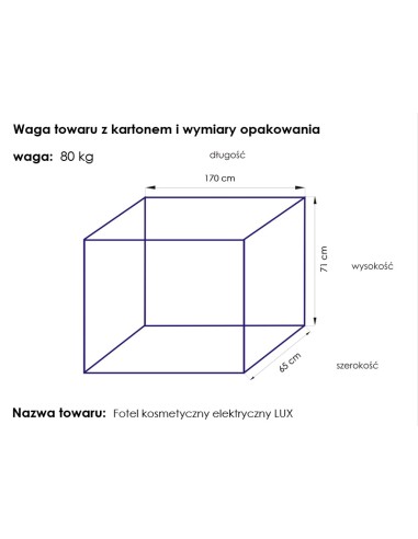 Poltrona cosmetica Lux elettrica bianca riscaldata