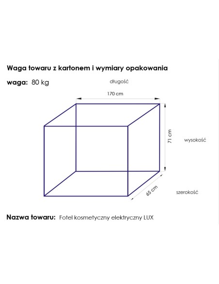 Poltrona cosmetica Lux elettrica bianca riscaldata