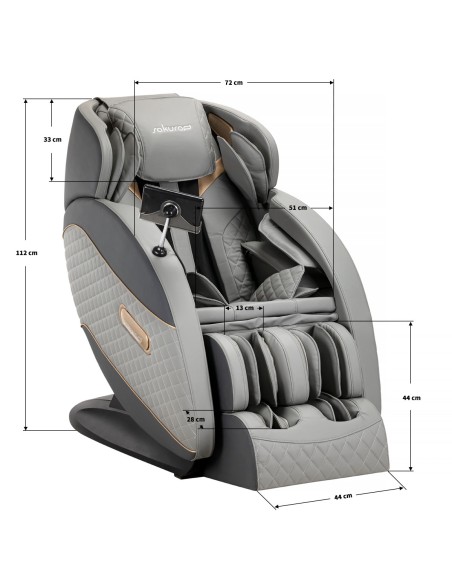 Sedia da massaggio Sakura Standard 801 grigio