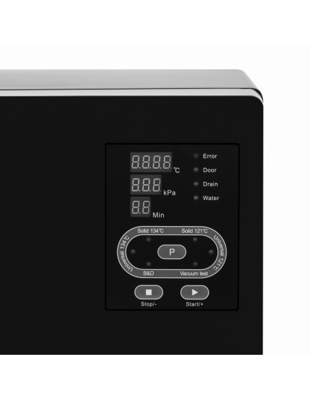 Lafomed Standard Line LFSS12AA Autoclave a LED con stampante medicale di classe B da 12 L, nero