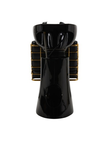 Lavandino per parrucchiere Gabbiano oro-nero Prato