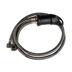 Rubinetto per salone da parrucchiere nero S04 2