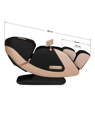 Poltrona massaggiante Sakura Luxury 808 nero-beige