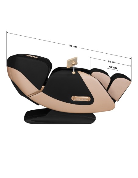 Poltrona massaggiante Sakura Luxury 808 nero-beige