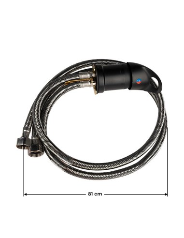 Rubinetto per salone da parrucchiere nero S04