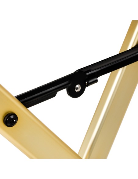 Sedia da trucco Alu gold