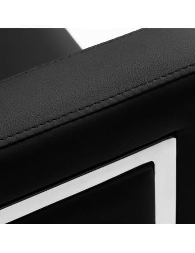 Poltrona da parrucchiere Gabbiano Bergamo nero