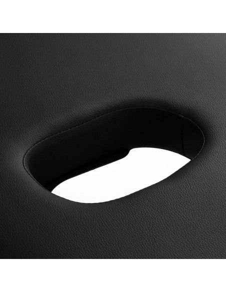 Lettino da massaggio pieghevole in legno Komfort Activ Fizjo Lux 2 segmenti 190x70 nero