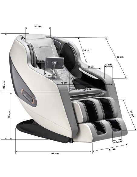 Sedia da massaggio Sakura Comfort Plus 806 grigio
