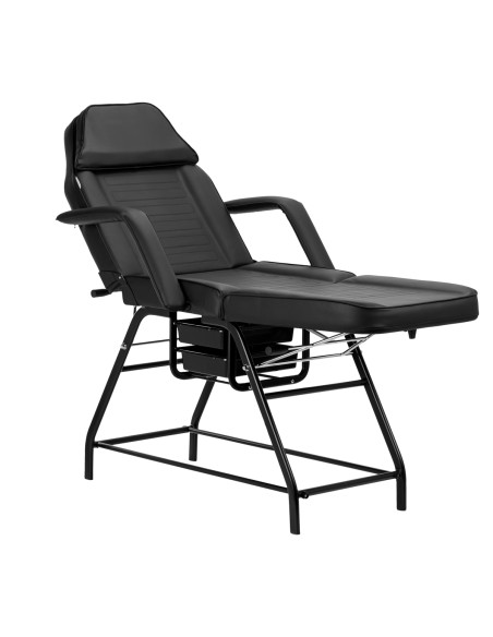 Poltrona cosmetica 557A con vassoi neri