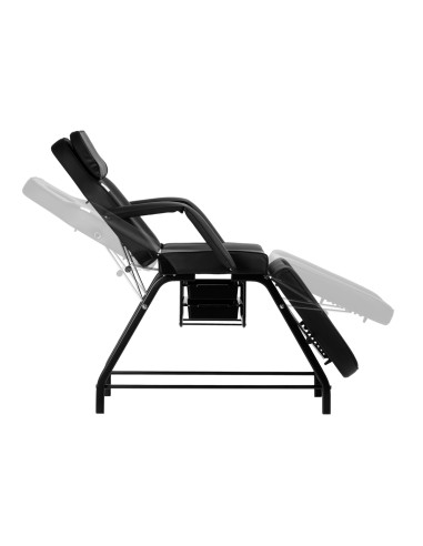 Poltrona cosmetica 557A con vassoi neri