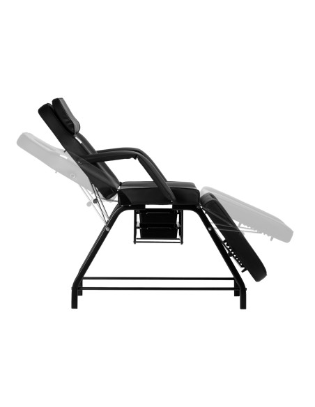 Poltrona cosmetica 557A con vassoi neri