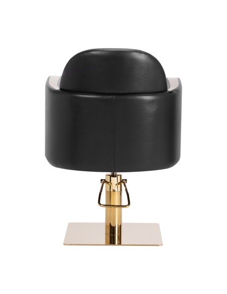Sedia da parrucchiere Gabbiano Malaga oro nero