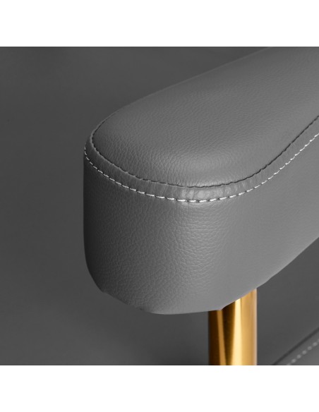 Poltrona Gabbiano per parrucchieri Granada grigio oro