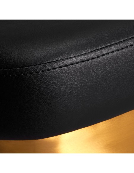 Sedia da parrucchiere Gabbiano Granada oro nero