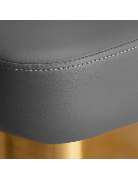 Poltrona Gabbiano per parrucchieri Granada grigio oro