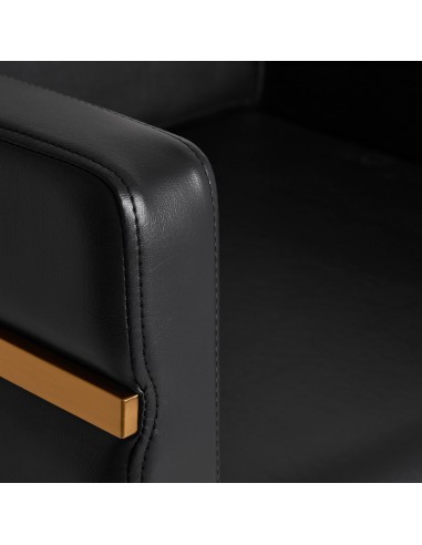 Poltrona per parrucchieri Gabbiano Toledo oro nero