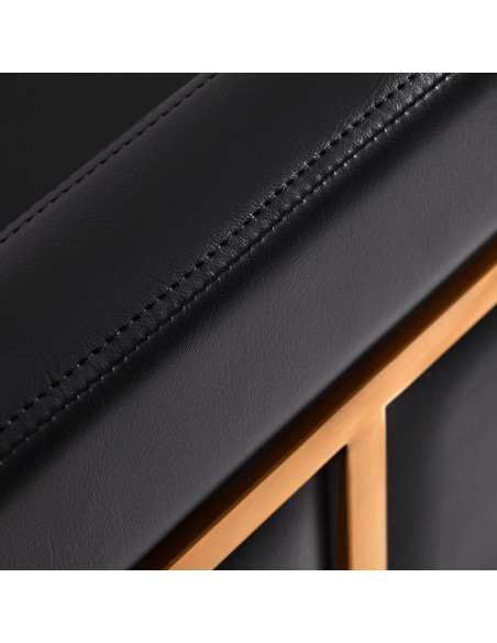 Poltrona per parrucchieri Gabbiano Toledo oro nero