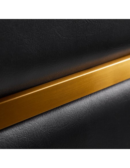 Poltrona per parrucchieri Gabbiano Toledo oro nero