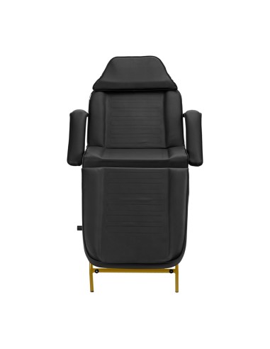 Poltrona cosmetica 557G con vassoi oro nero