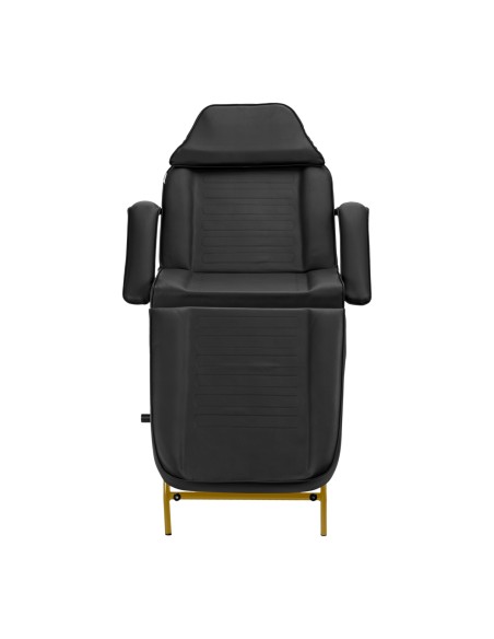 Poltrona cosmetica 557G con vassoi oro nero