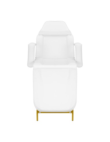 Sedia cosmetica 557G con cuvette bianco oro