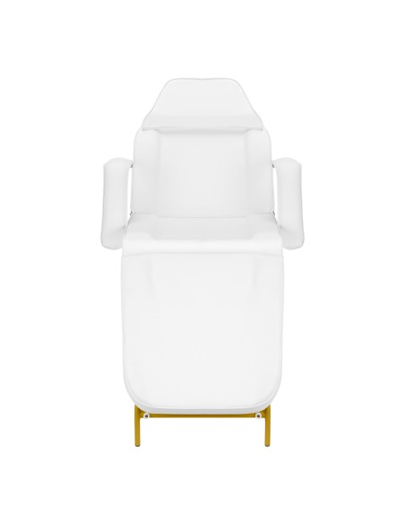 Sedia cosmetica 557G con cuvette bianco oro