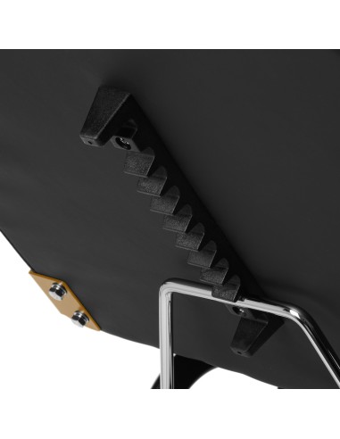 Poltrona cosmetica 557G con vassoi oro nero